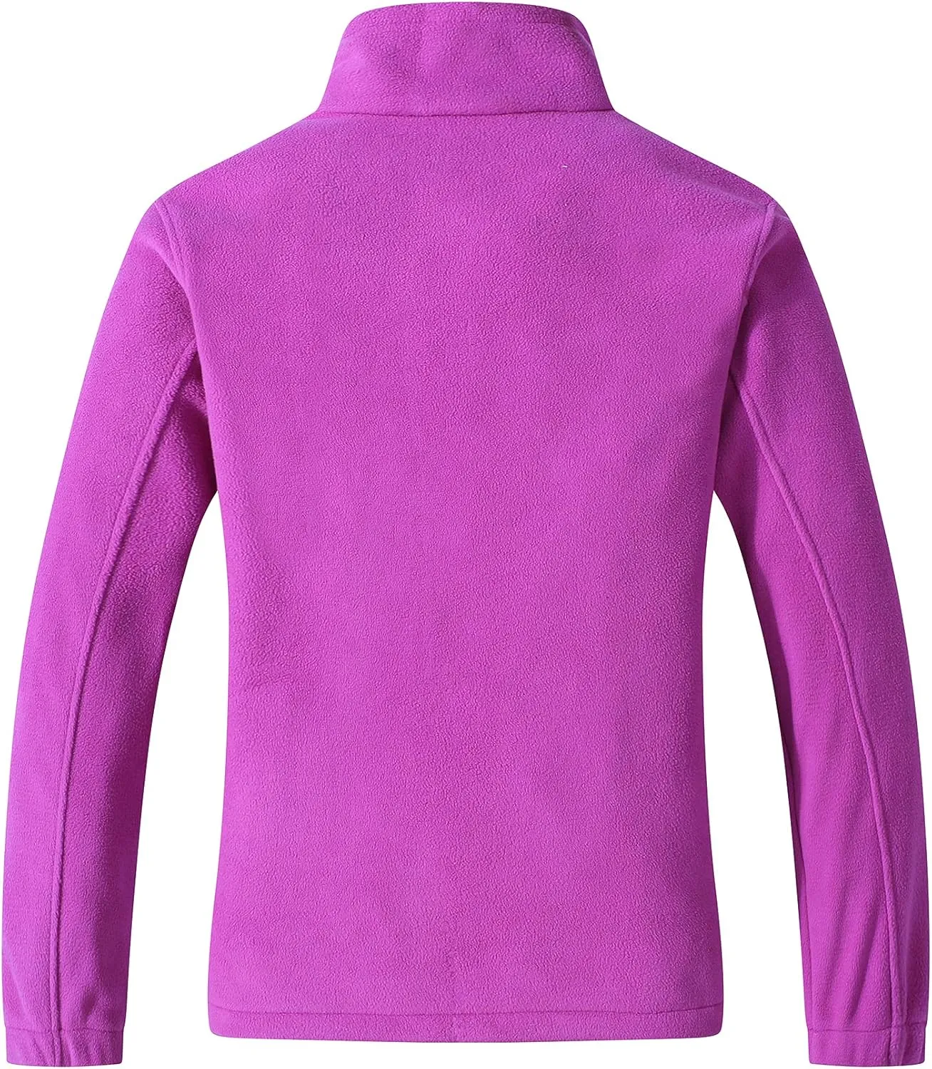 GIMECEN Women's Lightweight Full Zip Soft Polar Fleece Jacket Outdoor Recreation Coat With Zipper Pockets