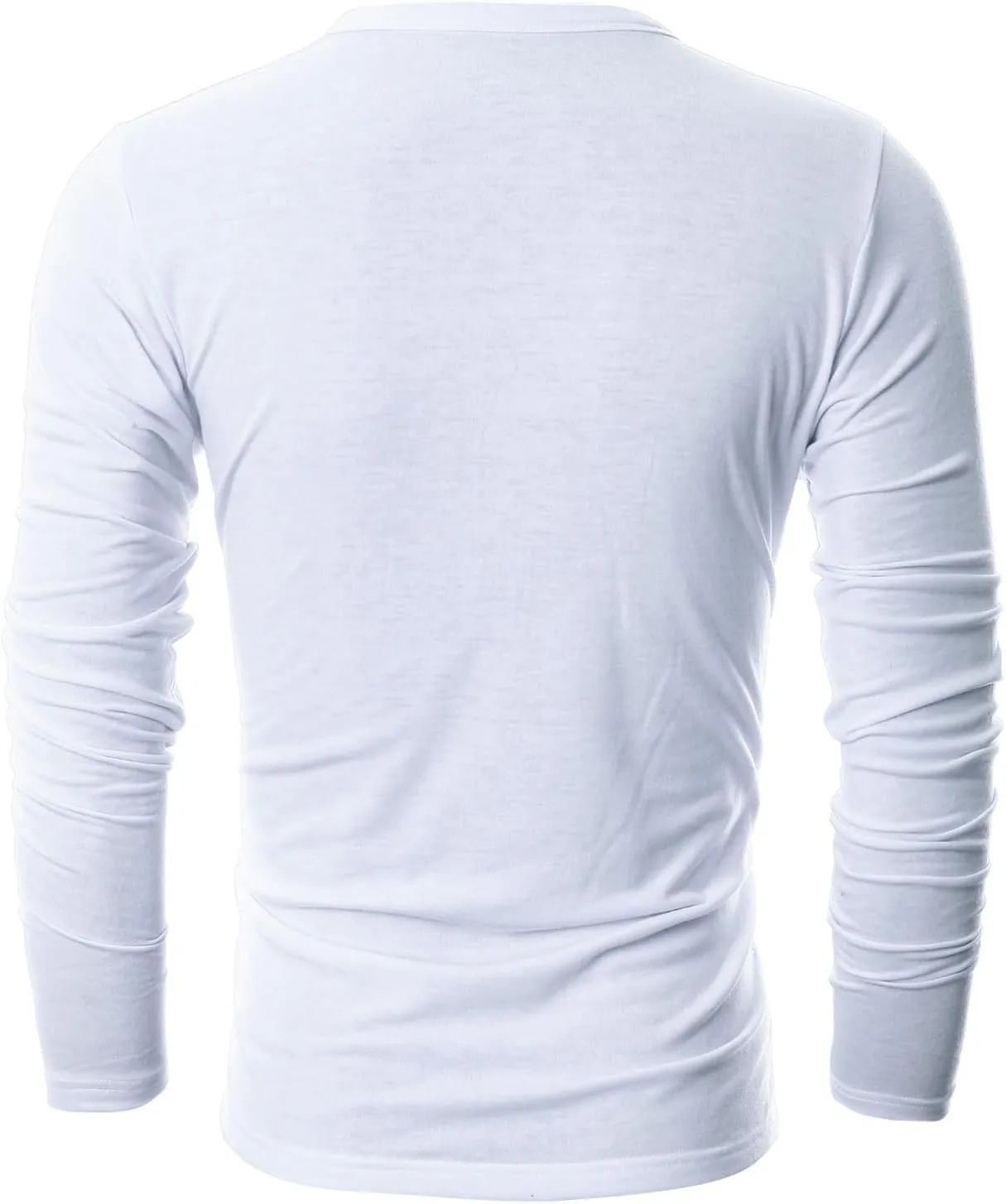 GIVON Mens Slim Fit Soft Cotton Long Sleeve Lightweight Thermal Crew Neck T-Shirt