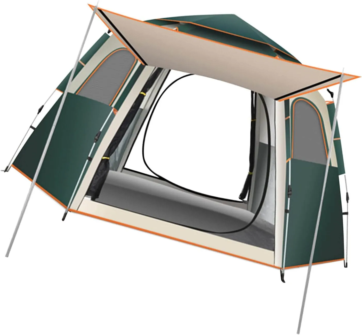 GLOGLOW Double Layer Tent, Fishing Large Space Camping Tent