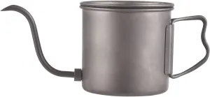 Gooseneck Coffee Kettle, 400ml Pour Over Kettle Ti Folding Handle Water Kettle with Lid
