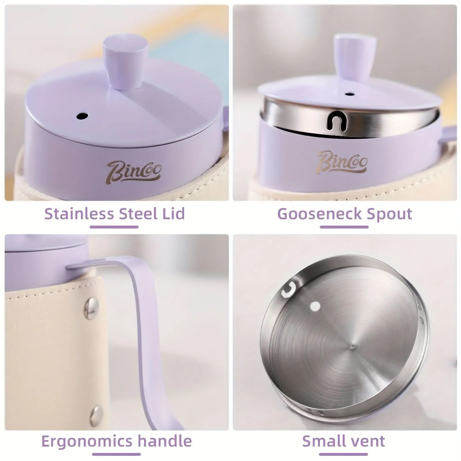 Gooseneck Kettle 12oz – Small Pour Over Coffee Kettle with Precision Flow Spout
