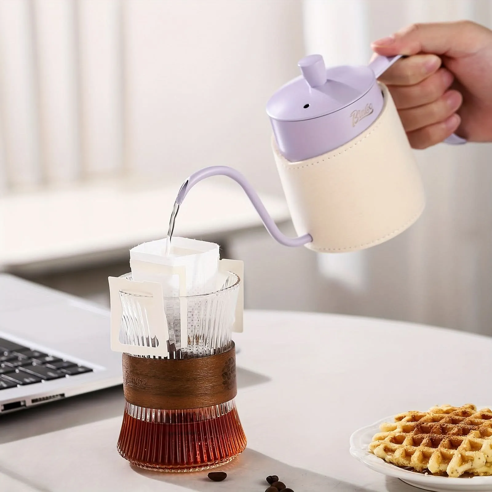 Gooseneck Kettle 12oz – Small Pour Over Coffee Kettle with Precision Flow Spout