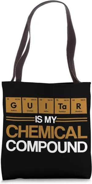 Guitar Chemical Compound Element Chemistry Periodic Table Tote Bag