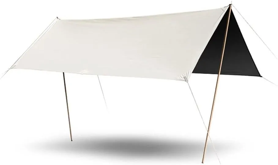 Hammock Rain Fly Tent Camping Tarp, Hammock Rain Fly Camping Tarpaulin Shelter Portable Sunscreen and Rainproof Canopy for Camping, Travel, Outdoor, Hammocks(440 * 550 * 240cm)