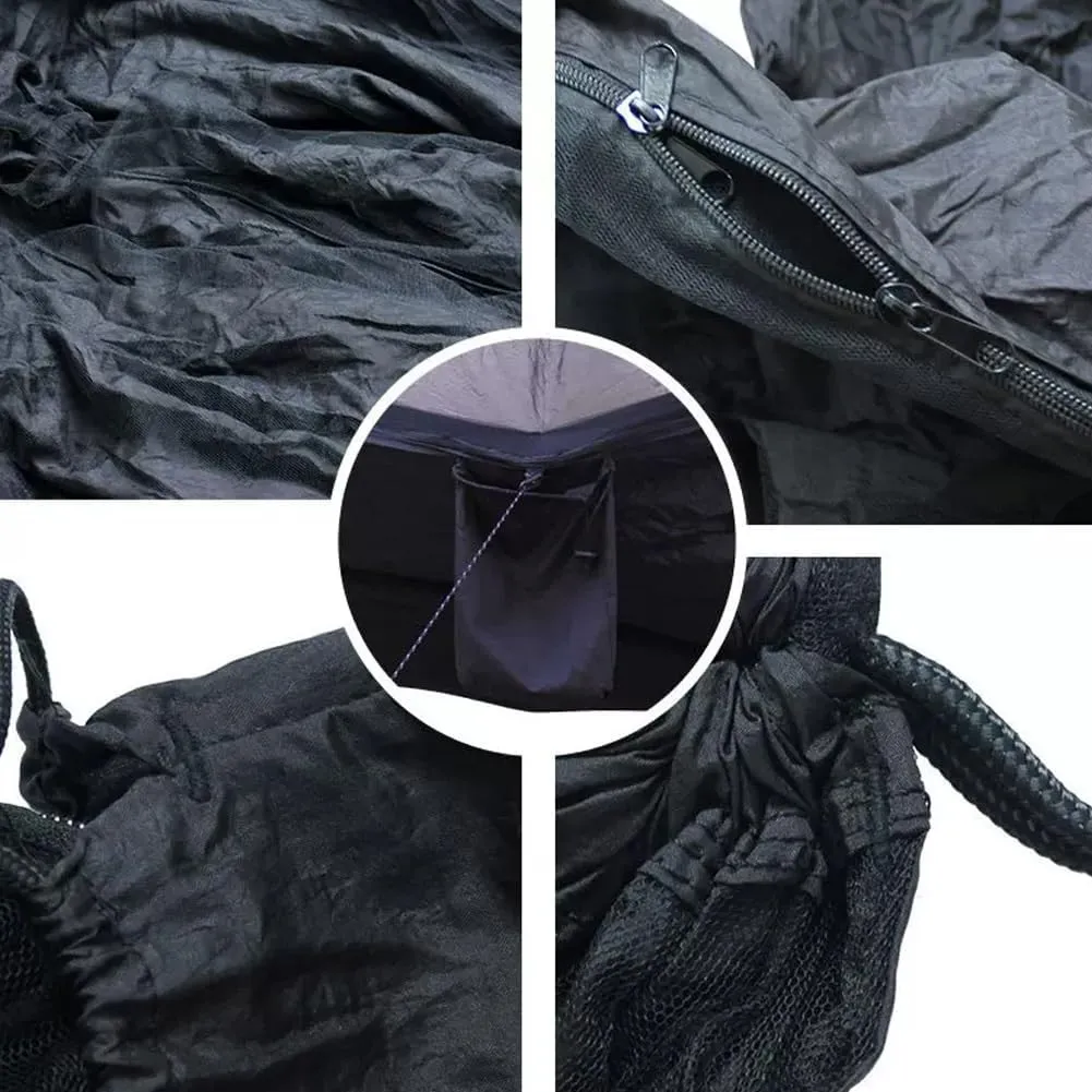 Hammock,camping Hammock,Hammock with Canopy, Sunshade, Anti-mosquito Net, Rainproof, Can Be Used by Two People, Suitable for Parks, Beaches and Camping and Other Outdoor Places(Purple)