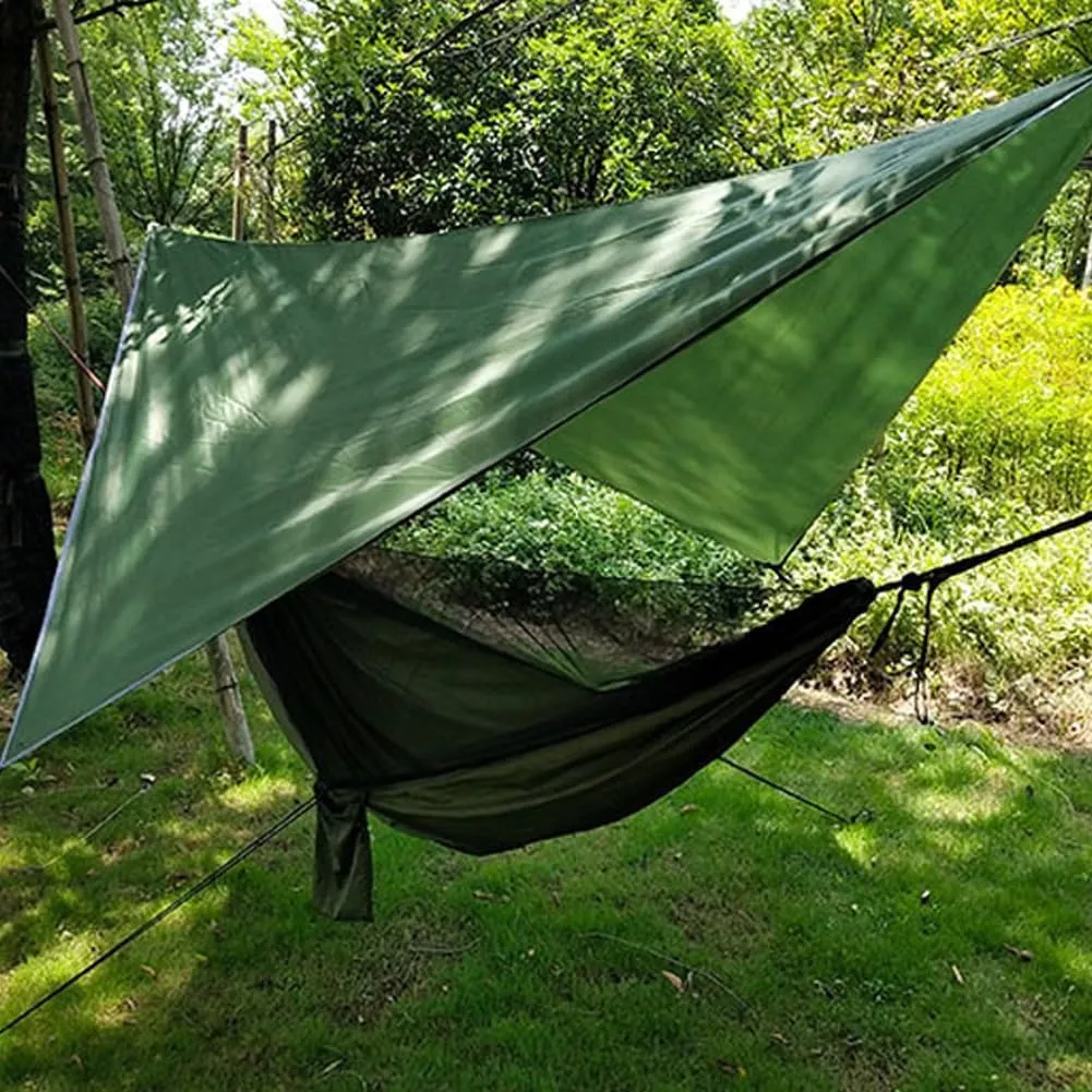 Hammock,camping Hammock,Hammock with Canopy, Sunshade, Anti-mosquito Net, Rainproof, Can Be Used by Two People, Suitable for Parks, Beaches and Camping and Other Outdoor Places(Purple)