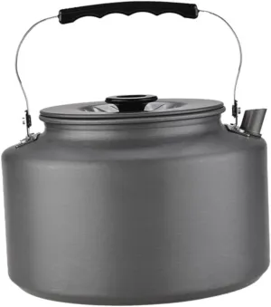 HANABASS Portable Camping Tea Pot Compact Outdoor Water Kettle Heat-insulated Handle for Travel Picnics and Boiling Water Lightweight and Easy to Clean