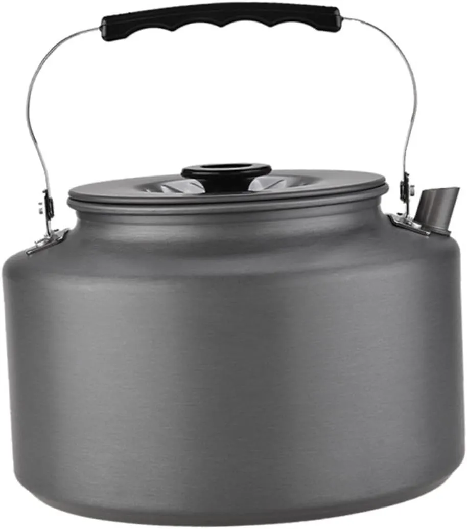 HANABASS Portable Camping Tea Pot Compact Outdoor Water Kettle Heat-insulated Handle for Travel Picnics and Boiling Water Lightweight and Easy to Clean