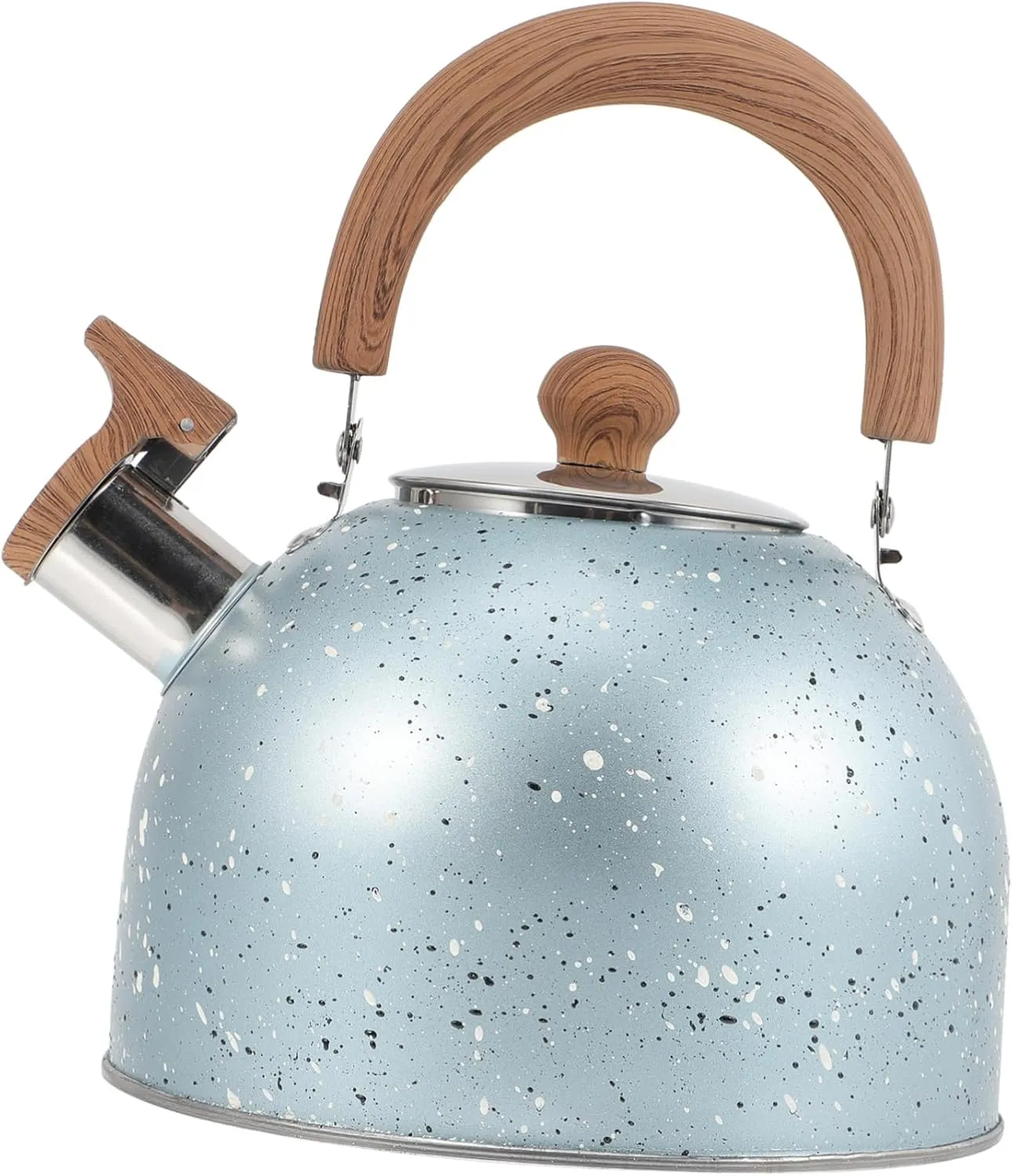 Happyyami Hot Water Kettle Whistling Pot for Induction Cookers Gas Stoves Heat Resistant Handle Convenient Home Use Design for Quick Boiling