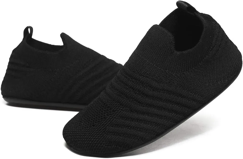 Hayeabi Toddler Kids Lightweight Indoor Outdoor House Slippers Shoes Non-Slip Grip Comfy Home Floor Shoes for Boys Girls