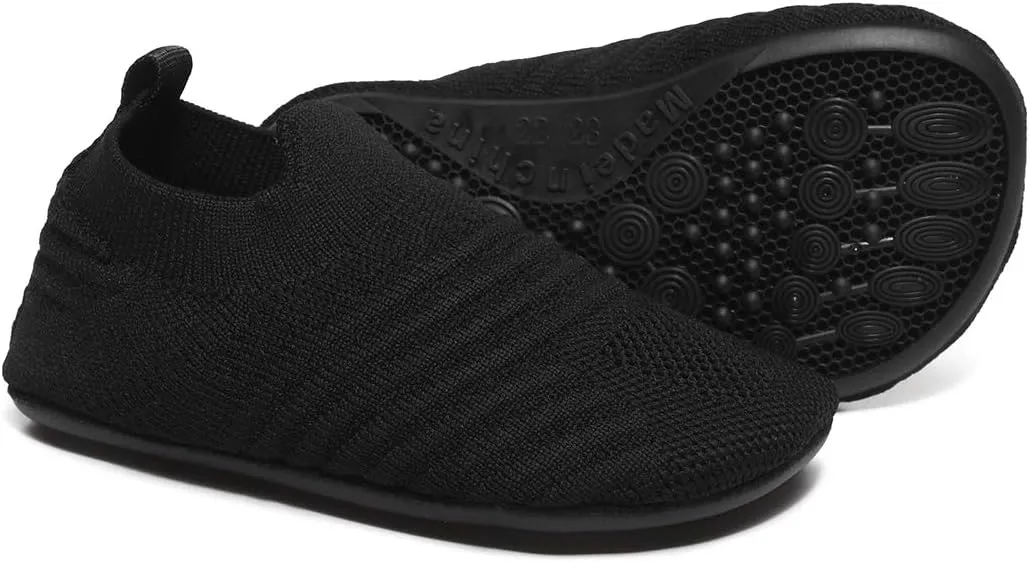 Hayeabi Toddler Kids Lightweight Indoor Outdoor House Slippers Shoes Non-Slip Grip Comfy Home Floor Shoes for Boys Girls