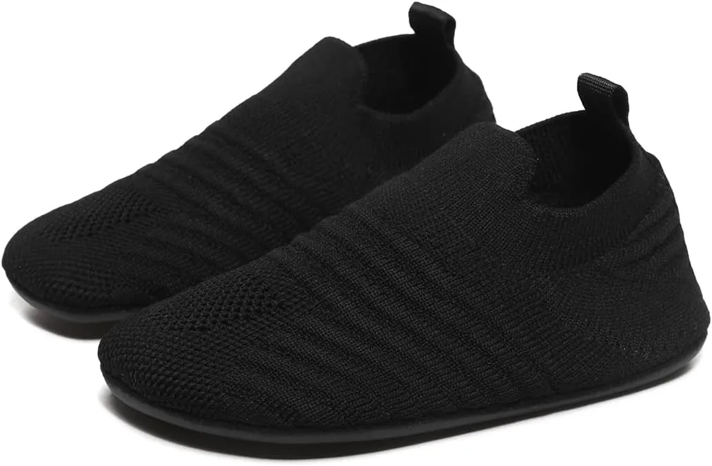 Hayeabi Toddler Kids Lightweight Indoor Outdoor House Slippers Shoes Non-Slip Grip Comfy Home Floor Shoes for Boys Girls