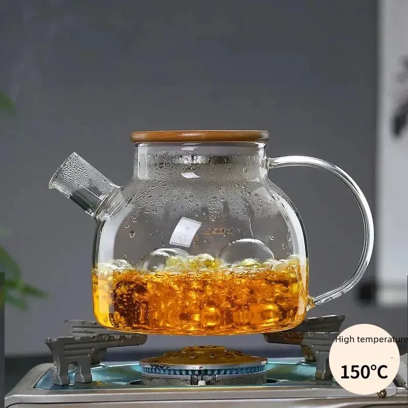Heat Resistant Borosilicate Glass Teapot