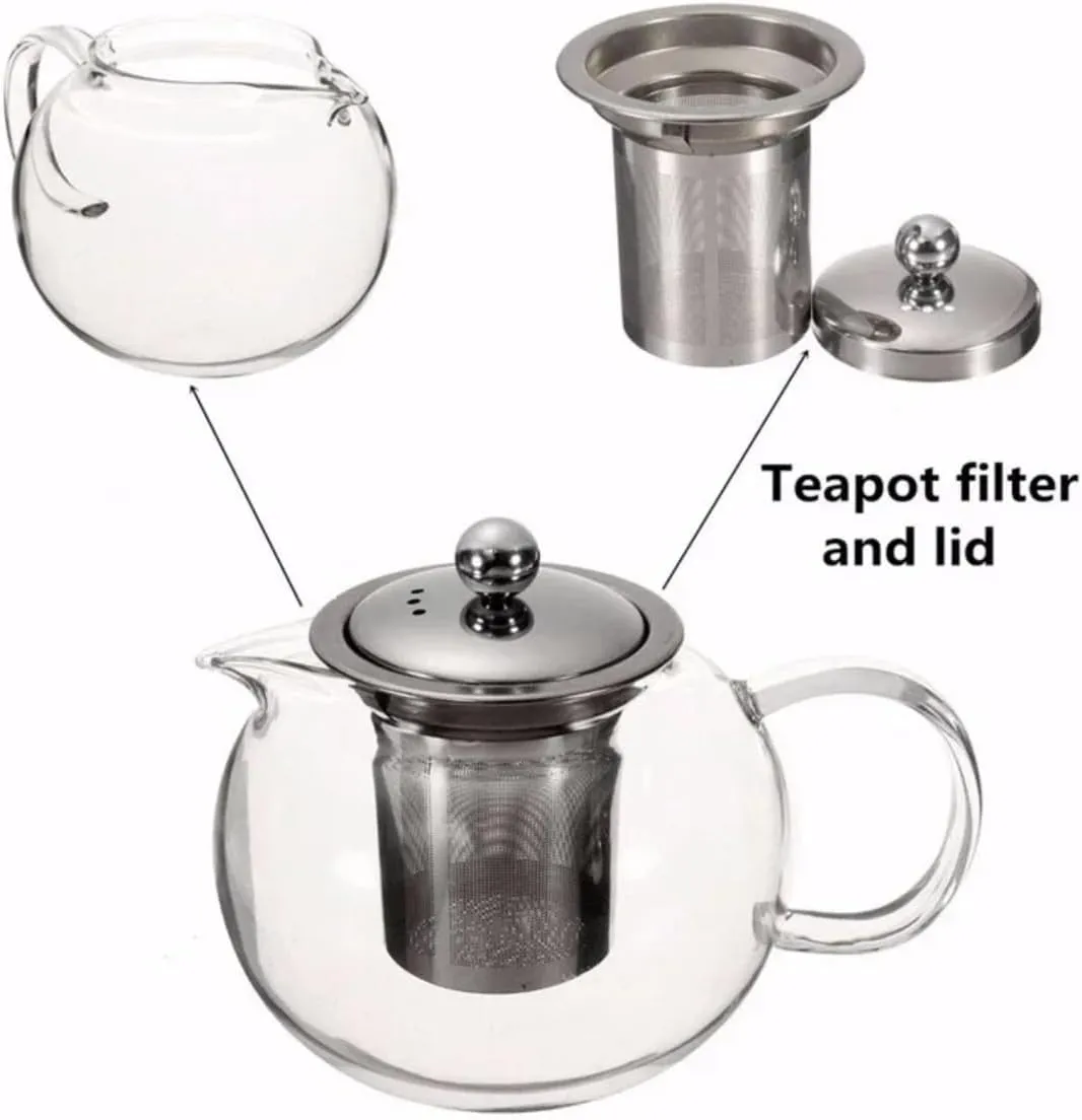 Heat Resistant Glass Tea Pot Pu Erh Teapot Tea Set Infuser Teapot with Strainer Kettle Pots Teapots Puer