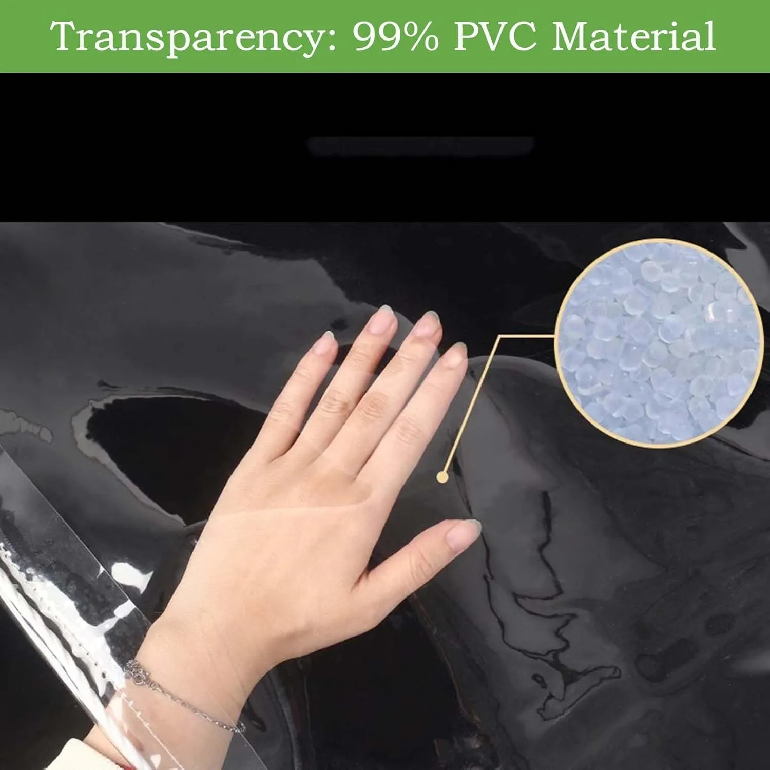 Heavy Duty Clear Vinyl PVC Waterproof Tarps 4.6x9.8ft, Tarp Thick Transparent Tarpaulin with Grommets, Tarp Cover for Greenhouse Balcony Garden