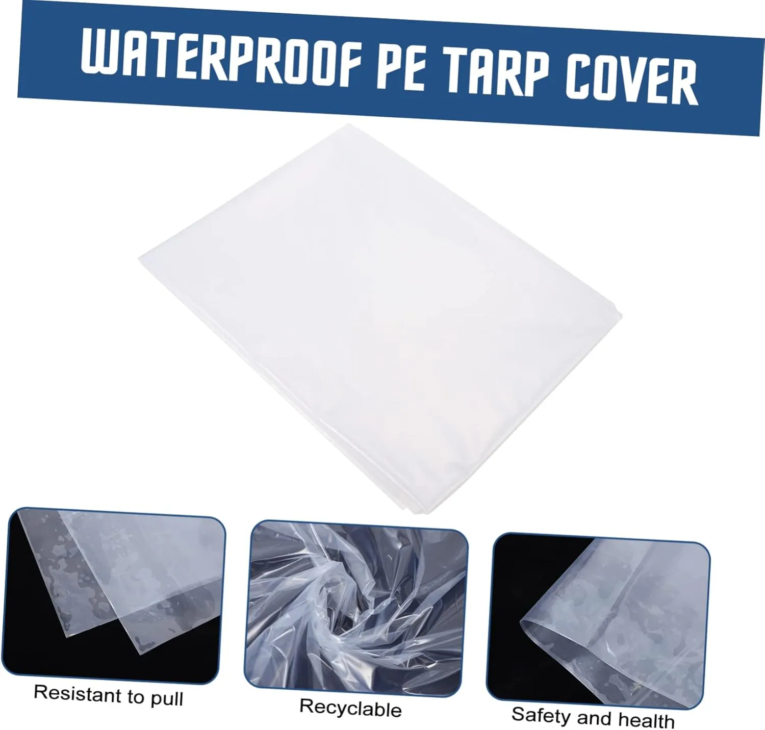 Heavy Duty Tarp Multipurpose Waterproof Dustproof Cover for Garden Canopy Boat Travel