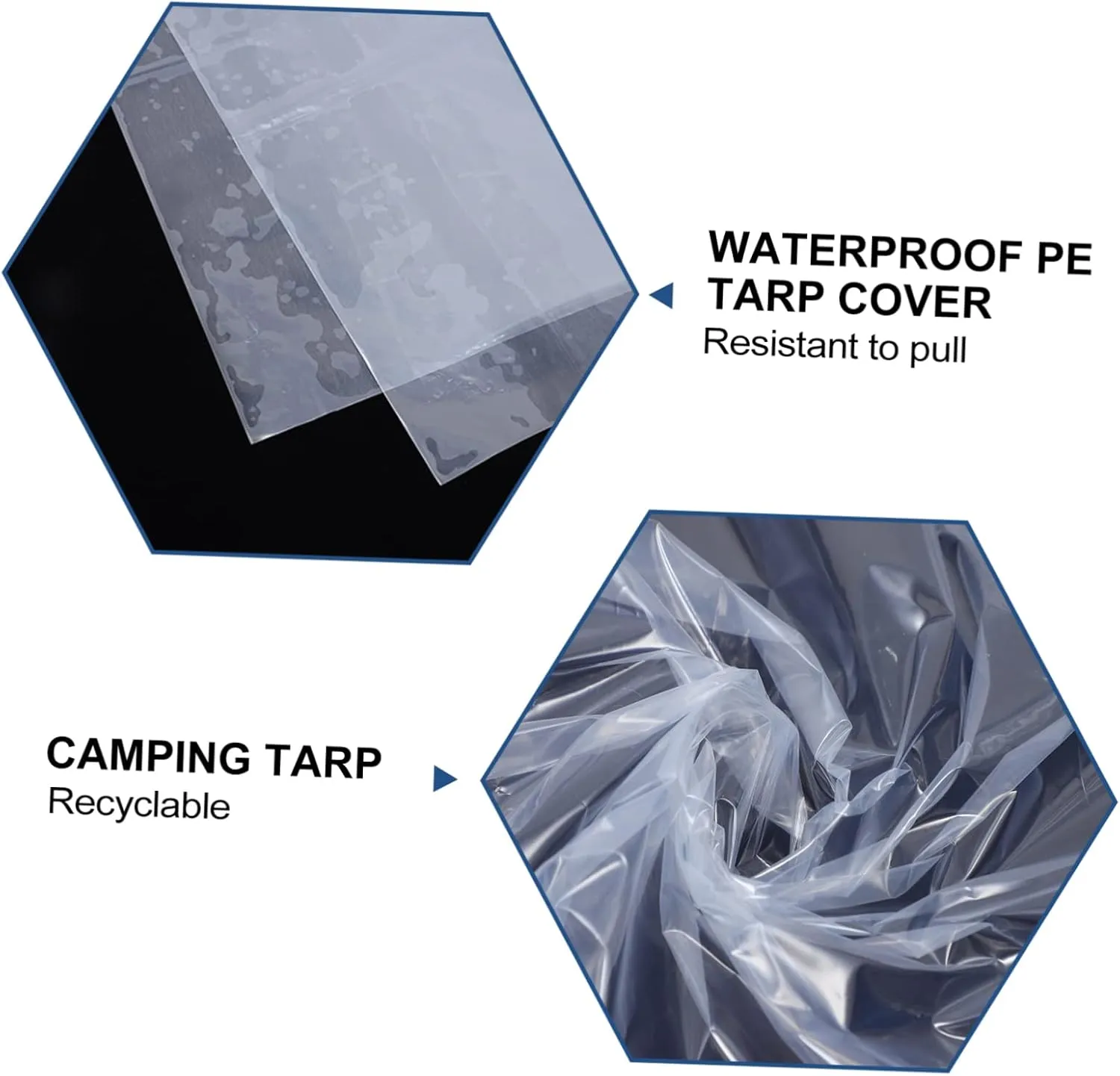 Heavy Duty Tarp Multipurpose Waterproof Dustproof Cover for Garden Canopy Boat Travel