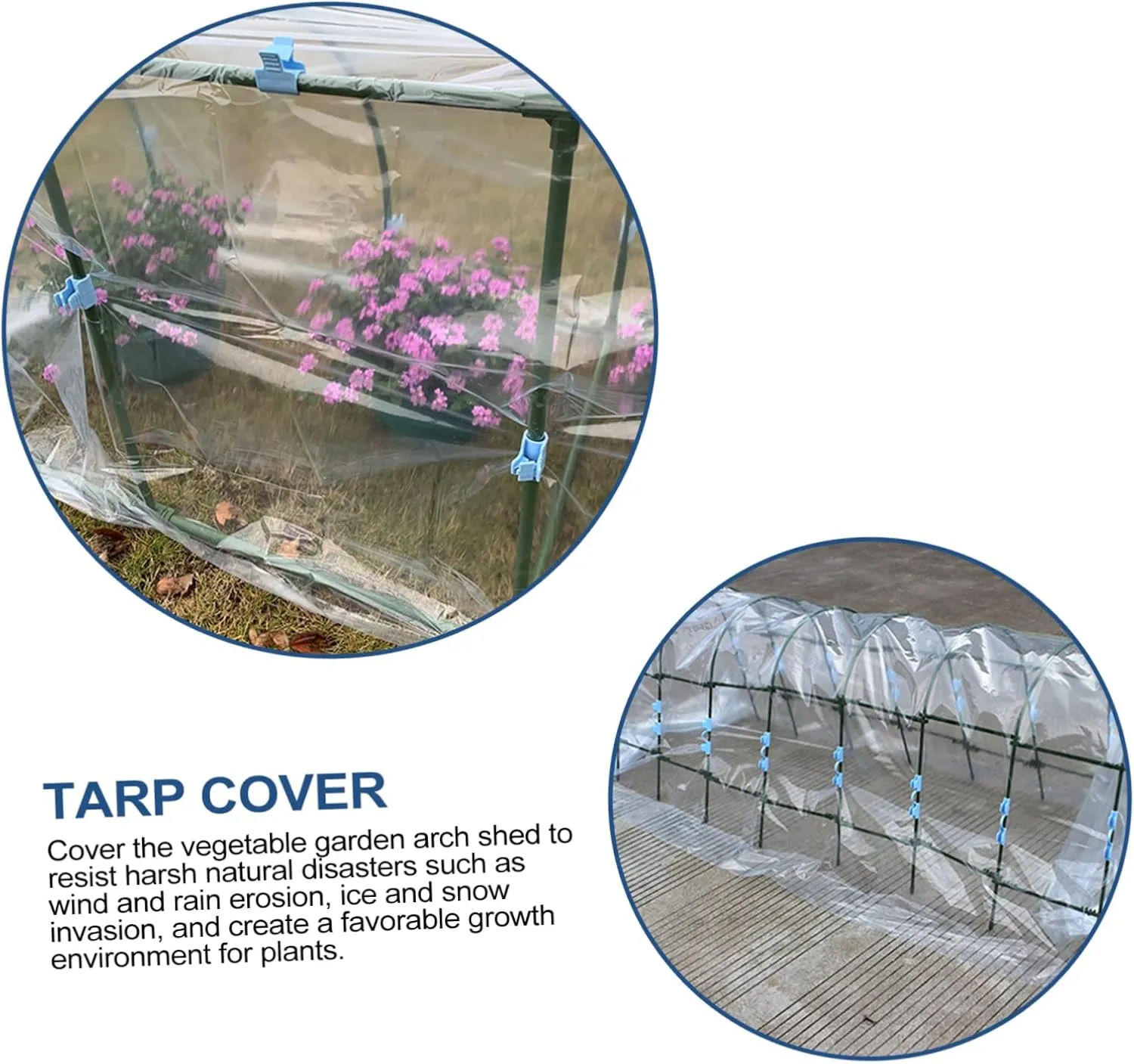 Heavy Duty Tarp Multipurpose Waterproof Dustproof Cover for Garden Canopy Boat Travel