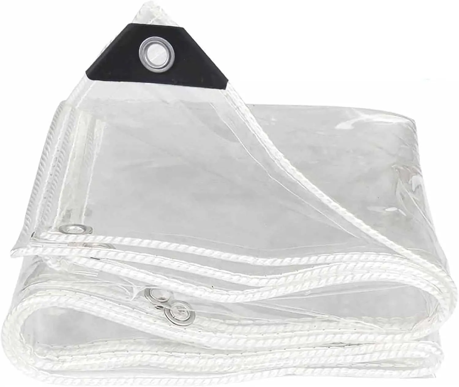 Heavy Duty Waterproof PVC Clear Tarps 5.9x5.9ft, Thick Transparent Tarpaulin with Grommets, PVC Plastic Tarp Dustproof, for Greenhouse Patio Chicken