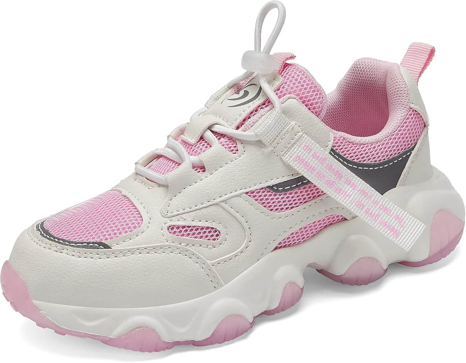 Hetios Kids Shoes Girls Lightweight Athletic Running Shoes Breathable Knit School Sports Shoes (Toddler/Little Kid/Big Kid)