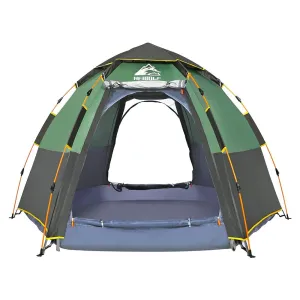 Hewolf Automatic 4 person Hexa Tent - Green