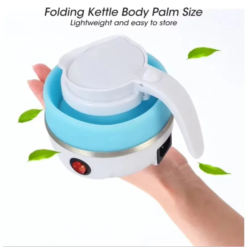 Household Folding Kettle Portable Boiling Pot  Silicone304 Compression Foldable Leakproof Kitchen Appliances Travel Water Boiler