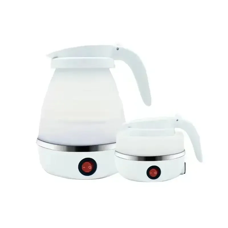 Household Folding Kettle Portable Boiling Pot  Silicone304 Compression Foldable Leakproof Kitchen Appliances Travel Water Boiler