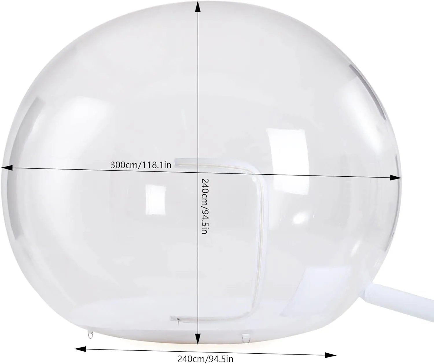 Inflatable Bubble House Outdoor Screen House Waterproof Clear Dome Camping Cabin for Family Backyard Party, Music Festival, Stargazing