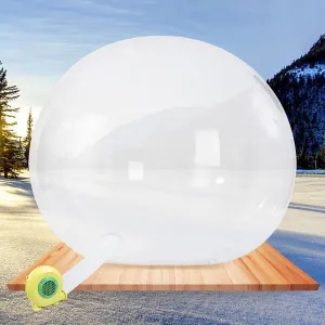 Inflatable Bubble Tent, Waterproof Translucent Dome Bubble Tent 110V 300W with PVC Cover, Cold Protection Camping Tent,78.74 * 63 in