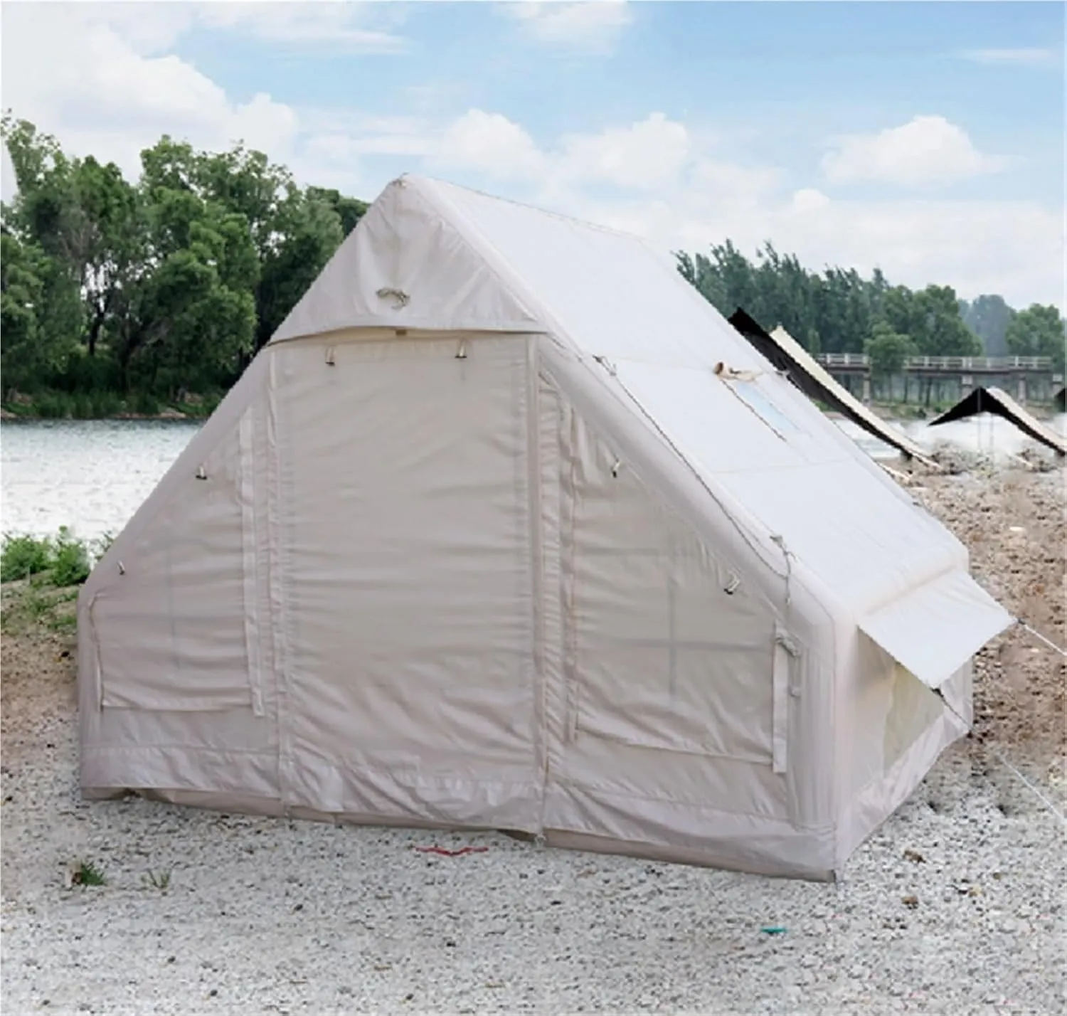Inflatable Tent Camping 3-4 People Outdoor Travel Portable Rainproof Tent