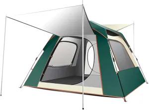 Instant Pop-up Camping Tent for 3-8 People Lightweight Double Layer Family Tent with Carrying Bag for Outdoor Camping Hiking Climbing Fishin (Sky Blue 5~8 Person) (Dark Green 5~8 Person)