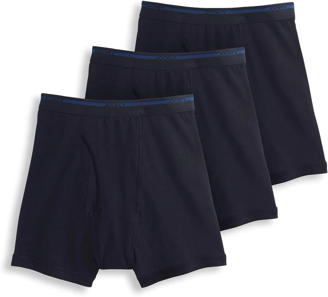 Jockey Men's Underwear Lightweight Classic 5" Boxer Brief - 3 Pack