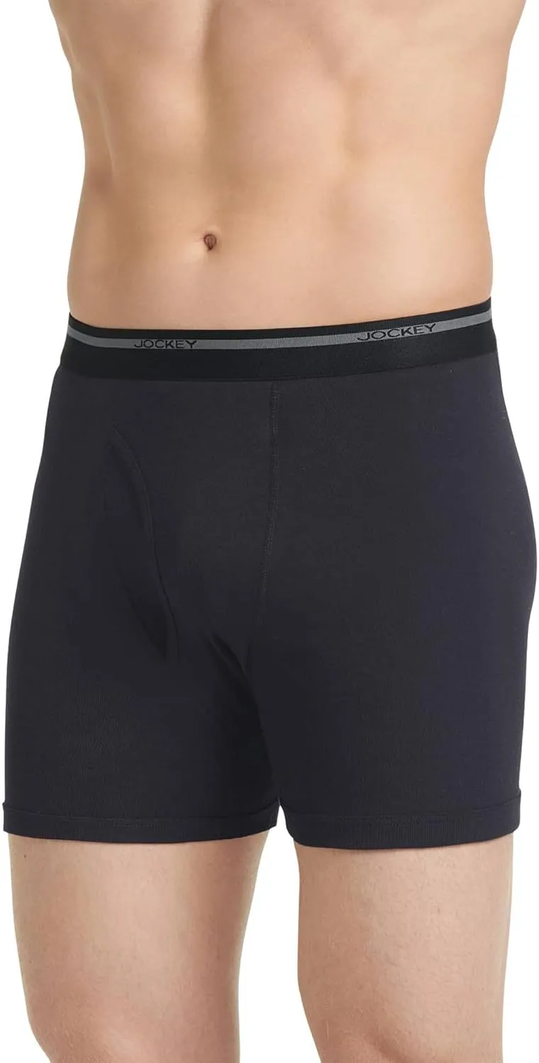 Jockey Men's Underwear Lightweight Classic 5" Boxer Brief - 3 Pack