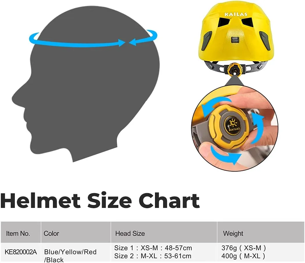 KAILAS Aegis Climbing Helmet Men Rock Rescue Helmet Womens Lightweight Mountaineering Hiking Caving Helmet Adults Work Safety Helmet
