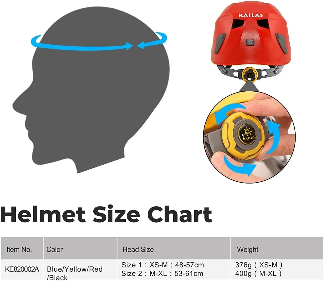 KAILAS Aegis Climbing Helmet Men Rock Rescue Helmet Womens Lightweight Mountaineering Hiking Caving Helmet Adults Work Safety Helmet