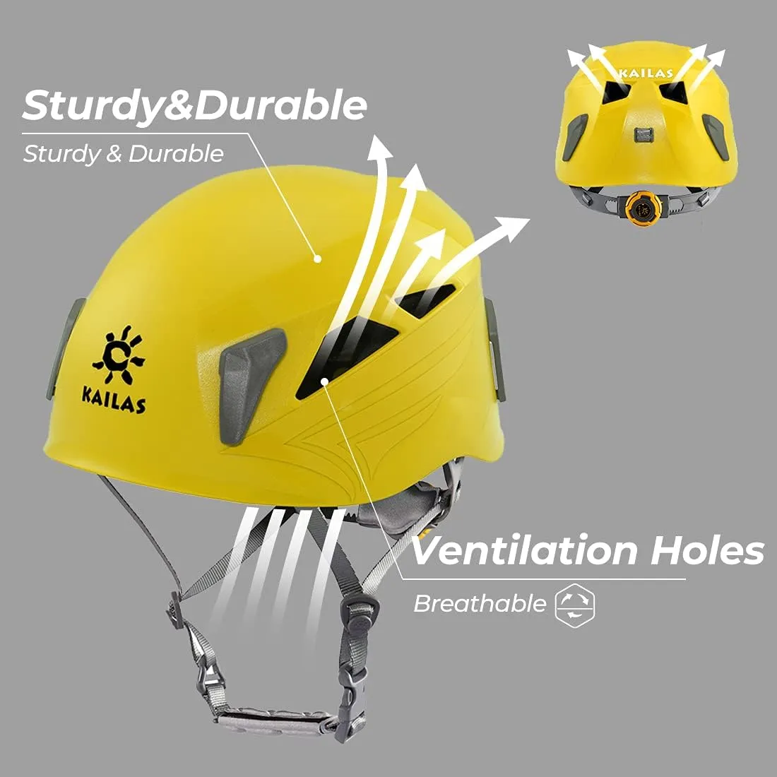 KAILAS Aegis Climbing Helmet Men Rock Rescue Helmet Womens Lightweight Mountaineering Hiking Caving Helmet Adults Work Safety Helmet