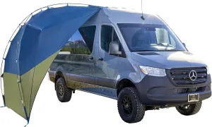 Kelty Sideroads Awning Shelter for Car Camping, Tailgating, and Summer Beach Trips, Protection from Elements and UV, Universal Mount, Sturdy Steel Frame, Easy Setup