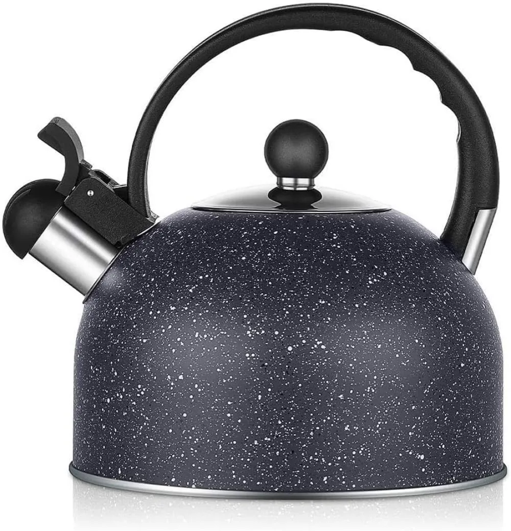 Kettle,Whistling Tea Kettle, Modern Stainless Steel Whistling Tea Pot for Stovetop with Heat Proof Handle, Stove Kettle Teapot Quick Boil Kettle-2.5 L