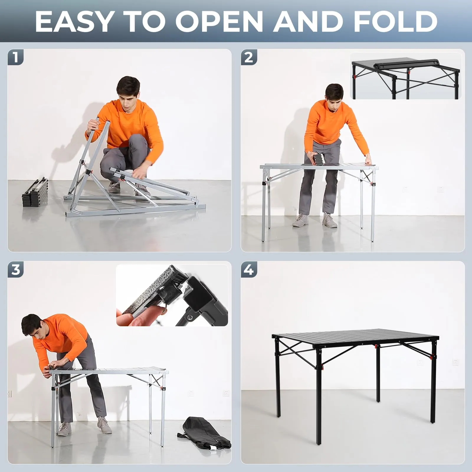 KingCamp Folding Outdoor Table Lightweight Aluminum Alloy Table