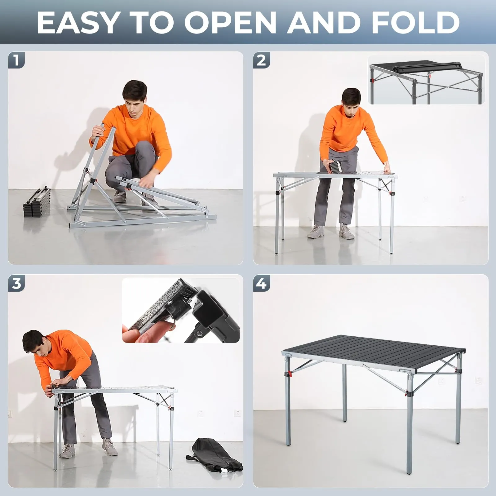 KingCamp Folding Outdoor Table Lightweight Aluminum Alloy Table