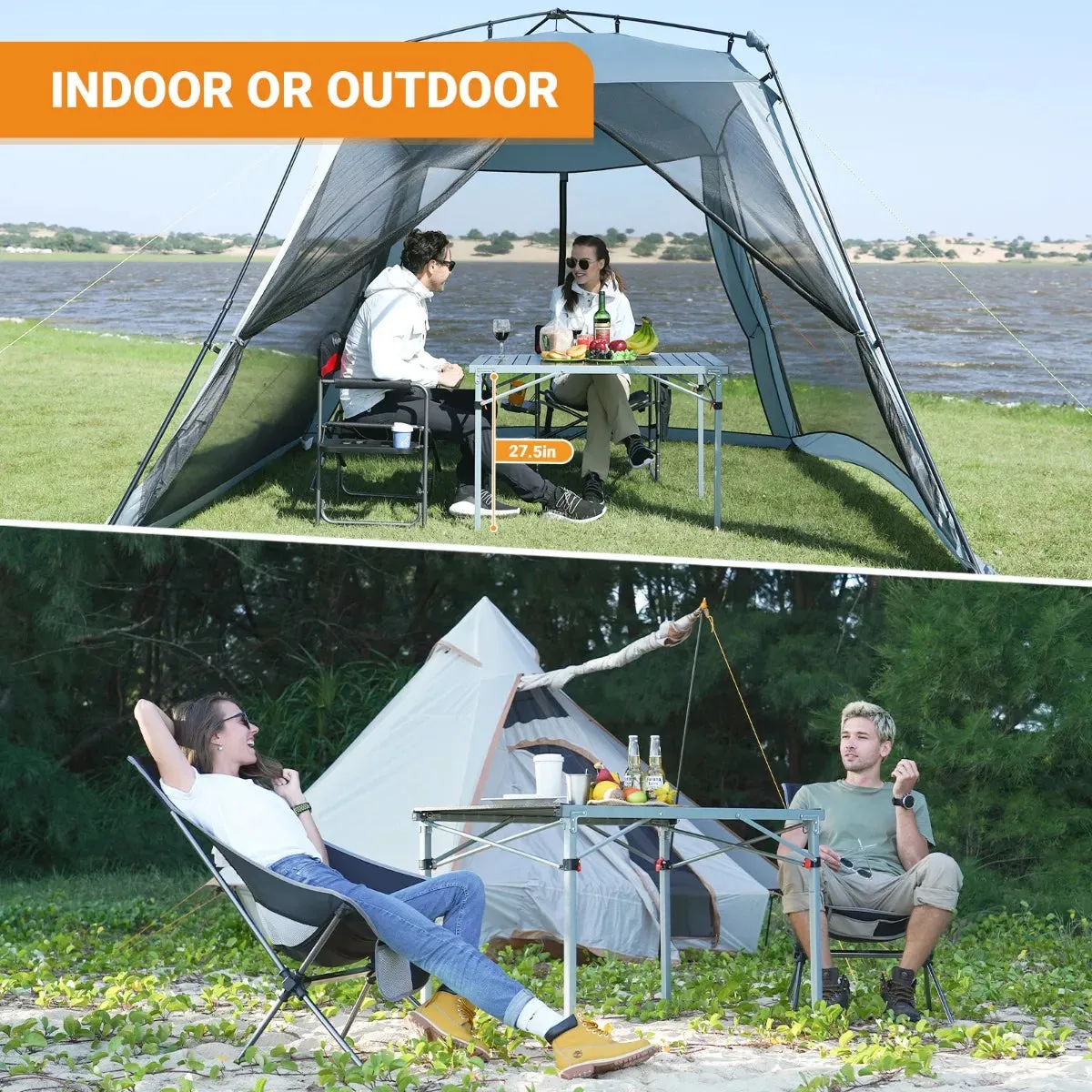 KingCamp Folding Outdoor Table Lightweight Aluminum Alloy Table