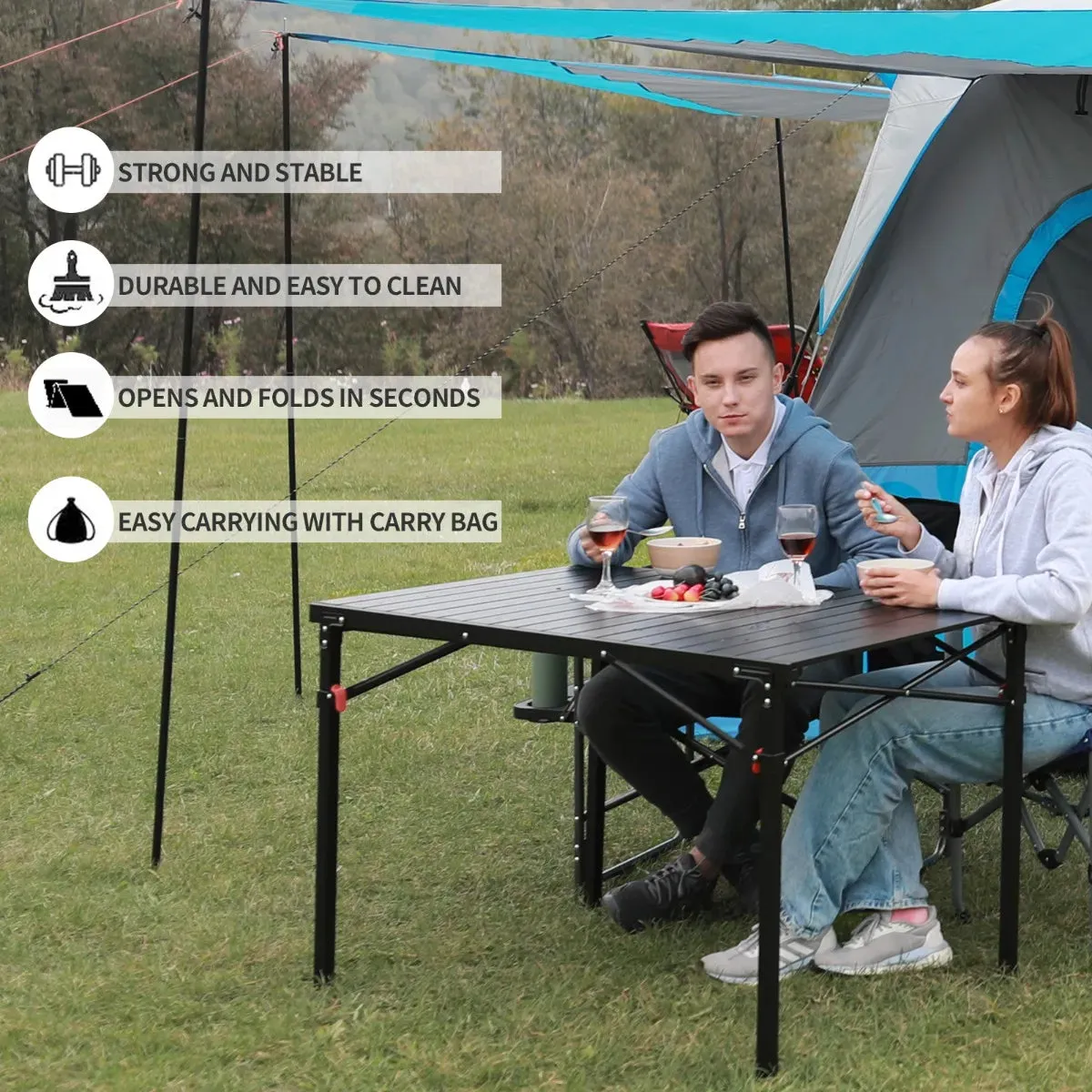 KingCamp Folding Outdoor Table Lightweight Aluminum Alloy Table