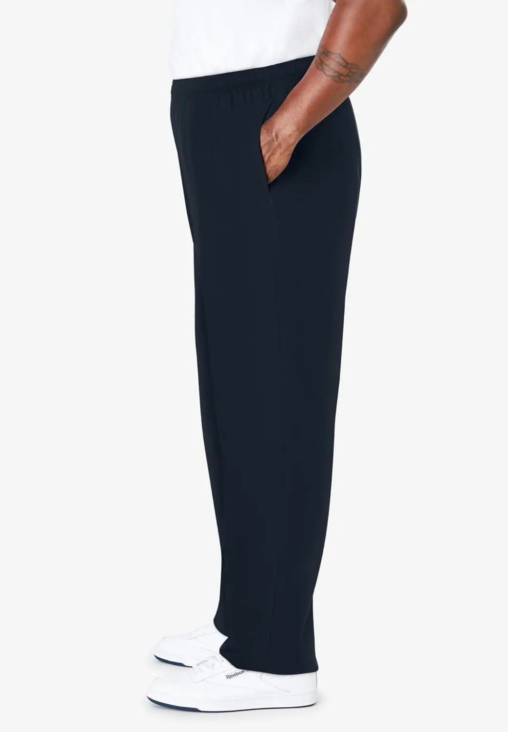 KingSize Men's Big & Tall Lightweight Jersey Open Bottom Sweatpants