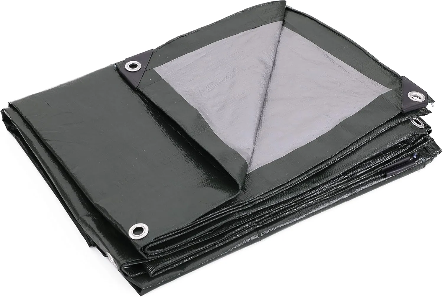 Kotap 10 x 20 Ft. Heavy-Duty Protection/Coverage Tarp, 8-mil, Reversible, Multi-Use, Waterproof, Green-Silver, (TGS-1020)