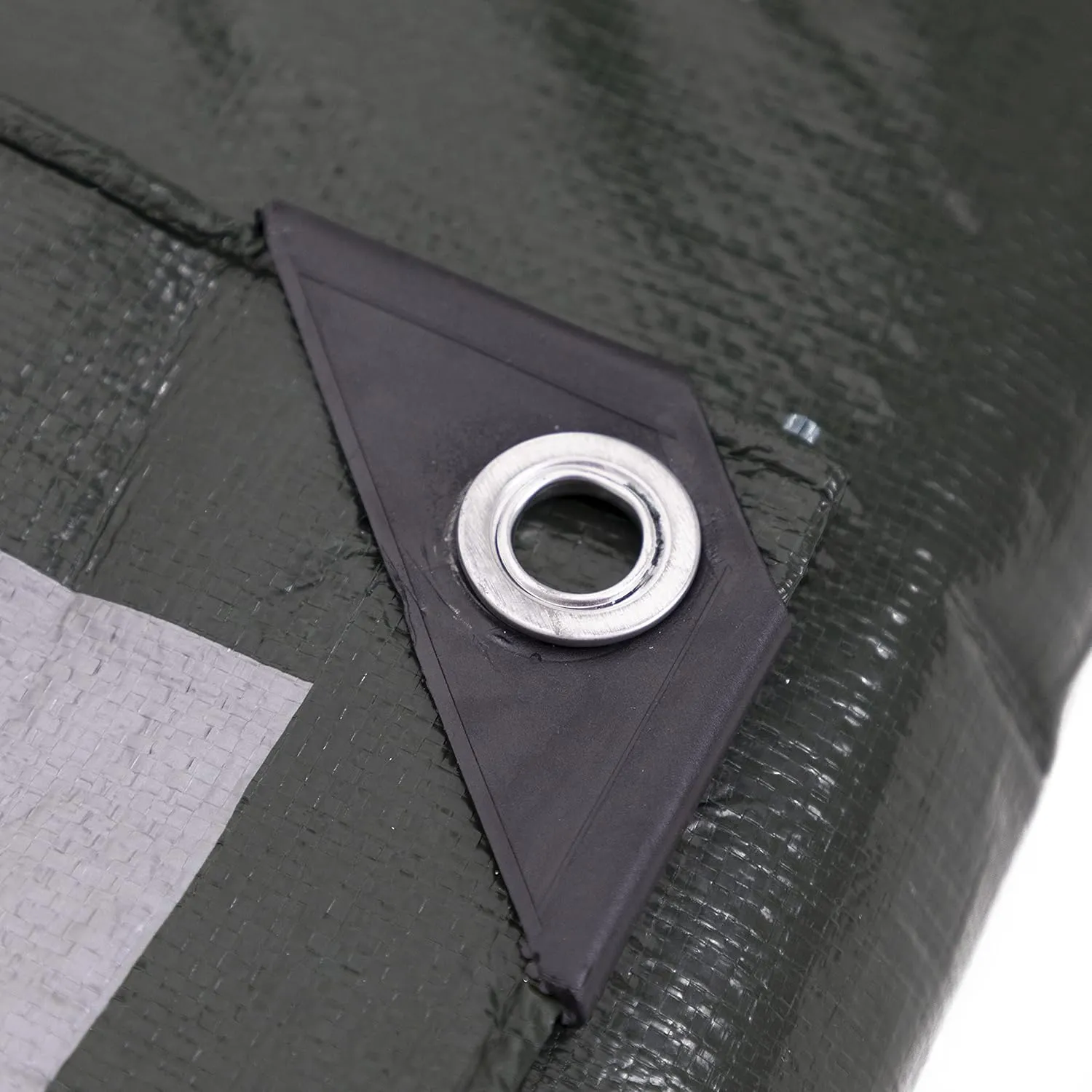 Kotap 20 x 20 Ft. Heavy-Duty Protection/Coverage Tarp, 8-mil, Reversible, Multi-Use, Waterproof, Green-Silver, (TGS-2020)
