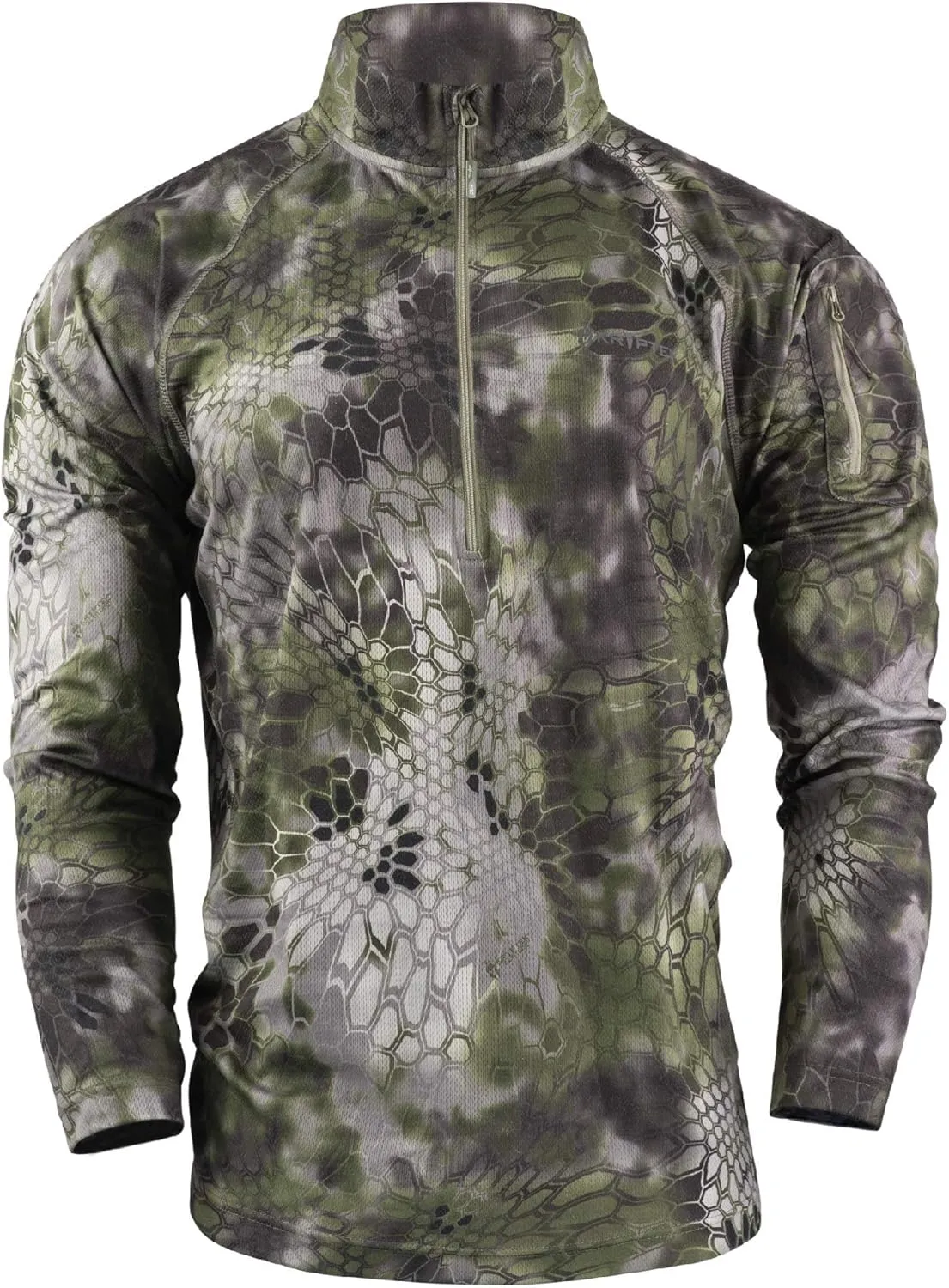 Kryptek Arma Tech 1/2 Zip Men's Sweatshirt, Performance Athletic-Sweatshirts, Lightweight & Breathable Activewear