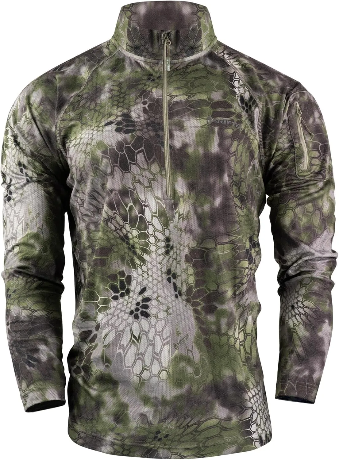 Kryptek Arma Tech 1/2 Zip Men's Sweatshirt, Performance Athletic-Sweatshirts, Lightweight & Breathable Activewear