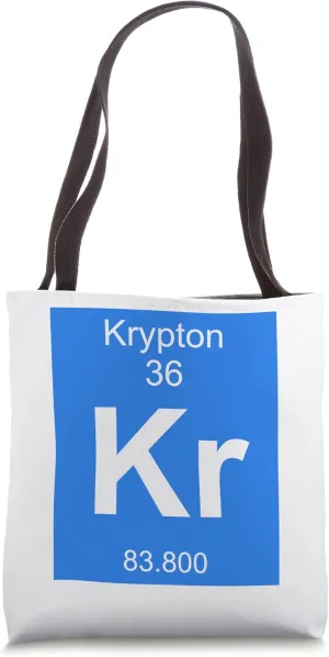 Krypton Element Costume Periodic Table Chemistry Fun Tote Bag