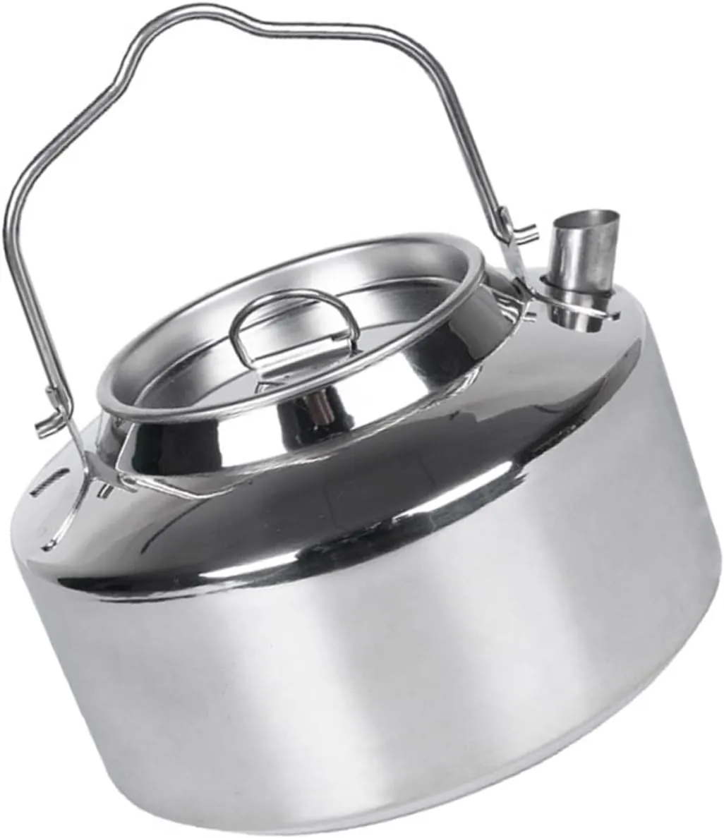 Large Capacity Camping Water Kettle Portable Stovetop Kettle Professional Stainless Steel Wear-Resistant Pot