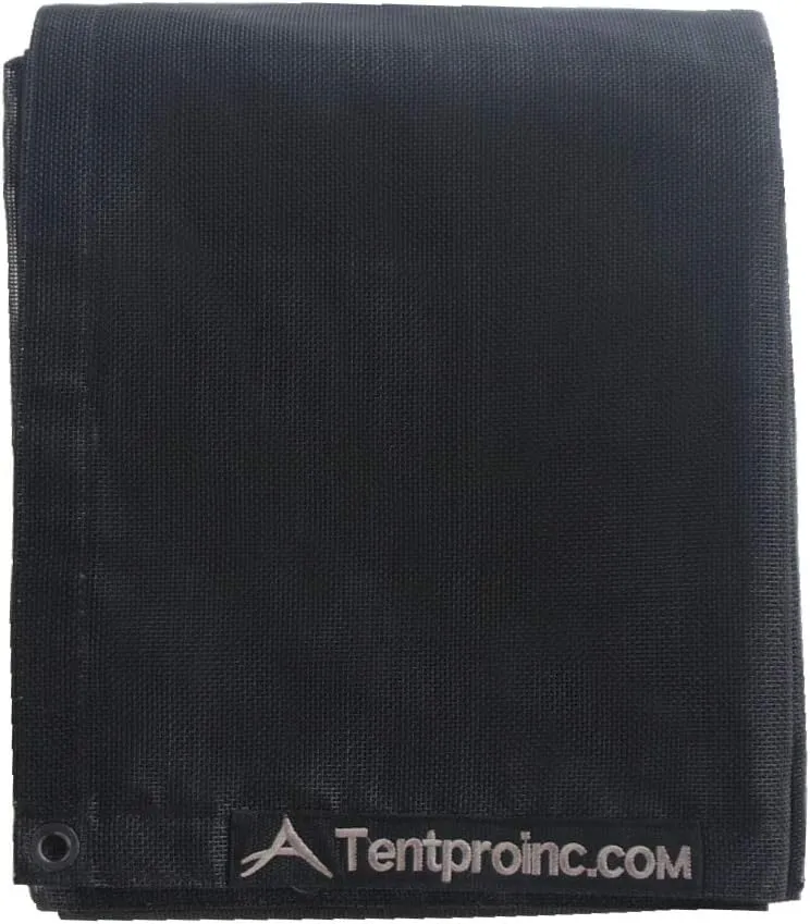 leaveshade Dump Truck Mesh Tarp 7'X22' - Heavy Duty Truck Cover with 6'' Pocket Reinforced Double Stitch Webbing Ripping Tearing Stop, No Rust Thicker Brass Grommets - 3 Year Warranty (Black)